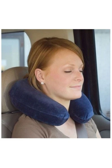 Ortopedik Araç Yolculuk Seyahat Oto Boyunluk Destek Yastığı Şişme ürün görseli 1