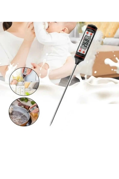 Dijital Gıda Termometresi Yemek Süt Ölçüm Cihazı
