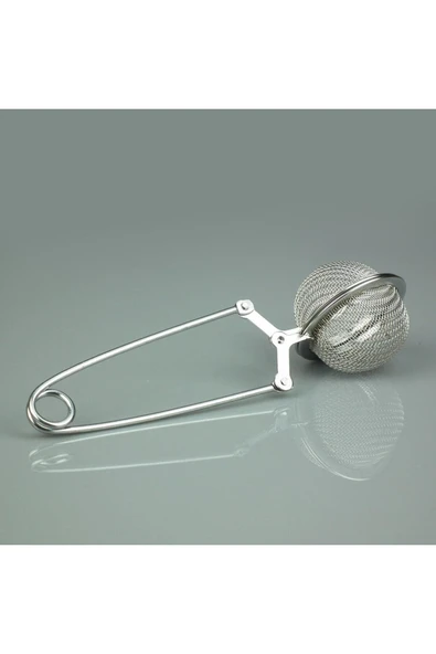 Pratik Paslanmaz Çelik Un Kakao Pudra Şekeri Eleği -Maşalı Bitki Çayı Demleme Süzgeci - Resim 2