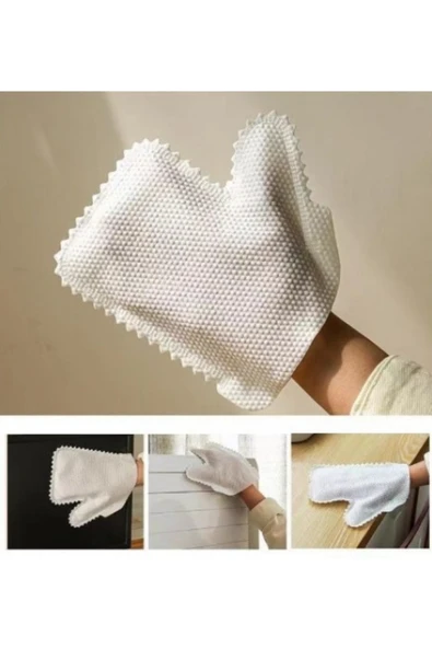 Pratik Çok Amaçlı İnovasyonel Toz Alma Temizlik Eldiveni Tasarımlı Toz Alma Eldiveni 10 Çift - Resim 3