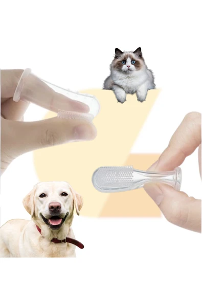 Parmağa Takılan Hayvan Diş Kaşıma Fırçası 4 Adet (Özel Kutusu ile Birlikte) - Resim 3