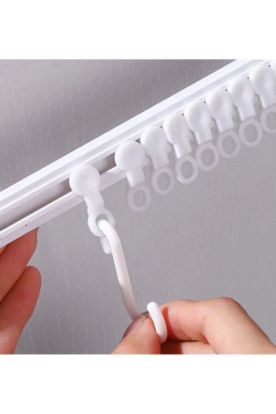 Hareketli 10 Kancalı Kendinden Yapışkanlı Askıı 40Cm (3B) - Resim 3