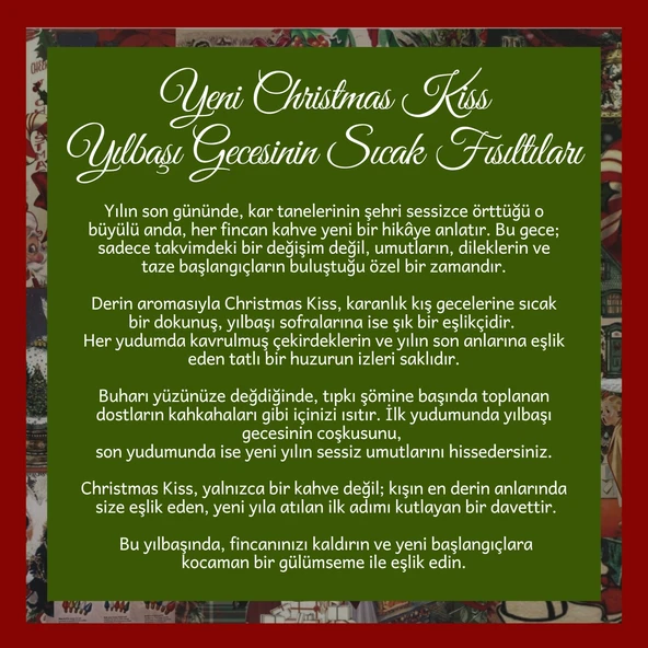 Christmas Kiss 2025 Coffee - Macadamia Aromalı Filtre Kahve 200 G - Resim 6