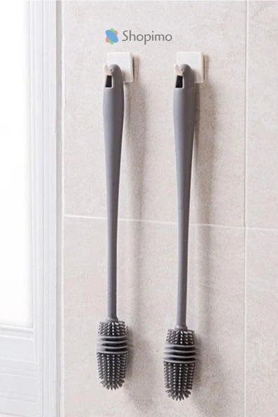 Silikon Cam Şişe Bardak Kavanoz Biberon Yıkama Fırçası Çok Fonksiyonlu Bulaşık Temizleme Fırçası - 3