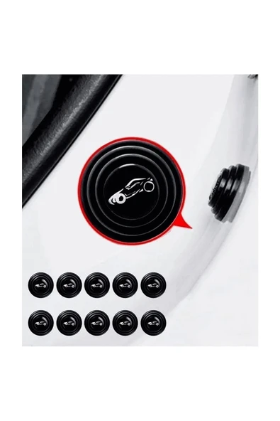 Otomobil Araba Kapı Bagaj Çarpma Engelleyici Araç Darbe Önleyici Aparat (10 Adet) - Resim 3