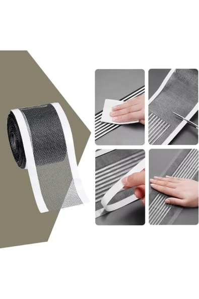 Çok Amaçlı Gider Süzgeci ve Saç Yakalayıcı Süzgeç ve Sineklik Yaması Tamir Kiti 12 Cm * 4 Metre ürün görseli 1