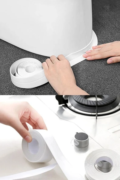 Profesyonel Su Sızdırmaz Akıllı Küvet Lavabo Klozet Banyo Mutfak Kenar Bandı Yapışkanlı Şerit Bant ürün görseli 1