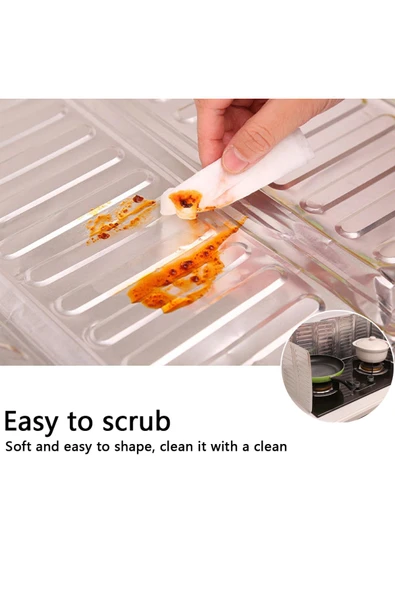 Ocak Yağ Sıçrama Koruyucu Katlanır Alüminyum Levha -Kolay Silinir Piknik Tüpü Rüzgar Önleyici Panel - Resim 2