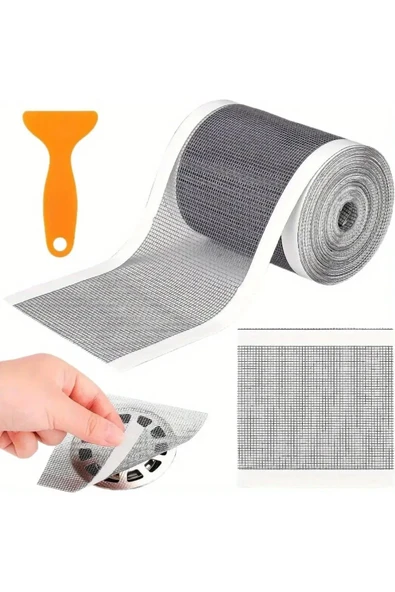 Çok Amaçlı Gider Süzgec Filtresi, Saç Yakalayıcı Süzgeç, Sineklik Yaması Tamir Kiti - Resim 4