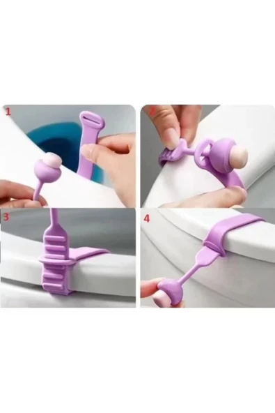 Klozet Kapağı Hijyen Aparatı 1 Adet - Resim 2