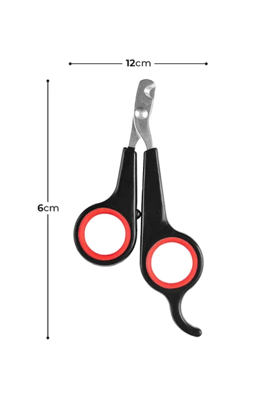 Küçük Çelik Uçlu Kedi Köpek Evcil Hayvan Tırnak Makası Pati Bakım Aleti Ergonomik Kaymaz Sap - Resim 5