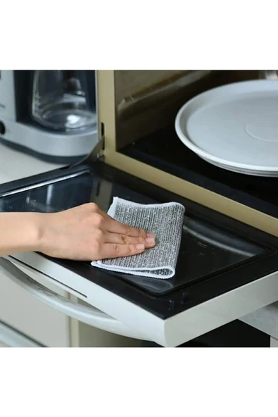 Main Shop 1 Adet Çok Fonksiyonlu Çizilmez Tel Bulaşık Bezi Çelik Tel Bulaşık Havlusu M-602 - Resim 3