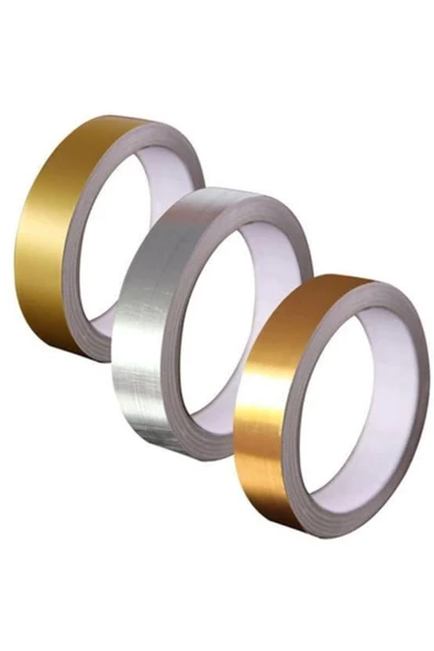 Duvar Dekor 1 Cm 50 Metre Altın Sarısı Fayans Arası Şerit Bant Dekoratif Dekor Bant - Resim 5