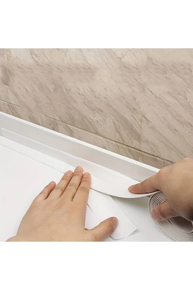 Su Sızdırmaz Geçirmez Bant Lavabo Küvet Kenar Bandı Küvet Duş Süper Güçlü Yapıştırıcı - Resim 4