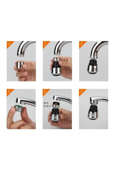 Su Tasarruflu 2 Modlu Musluk Başlığı Kısa - Resim 2