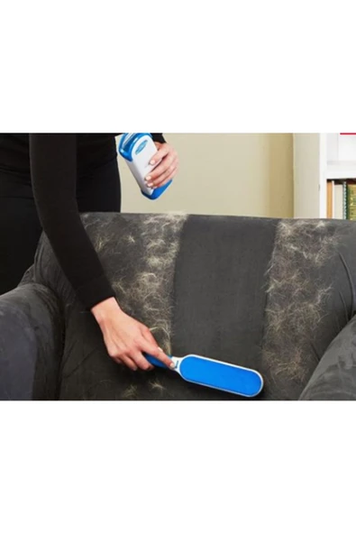 Tüy Toz Temizleyici Fırça Seti 2li Mavi KUTULU ürün görseli 1