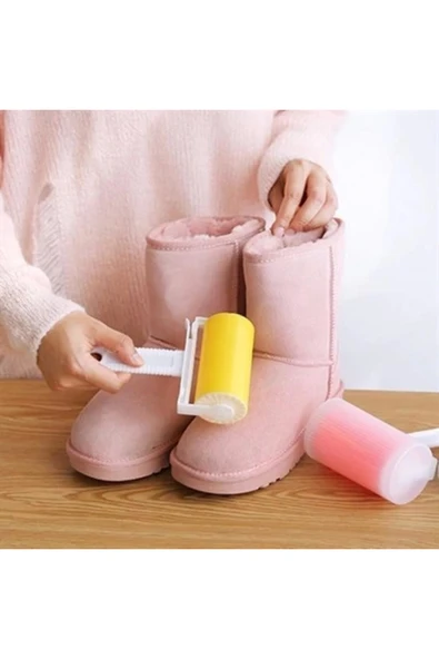 Yeni Nesil Yıkanabilir Pratik Tüy Ve Toz Toplama Rulosu Aparatı - Resim 4