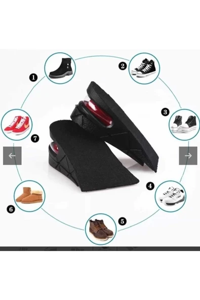 Ünisex 5 Cm Tam Boy Uzatıcı Tabanlık Hava Yastıklı Ayakkabı Tabanlığı Gizli Topuk ürün görseli 1