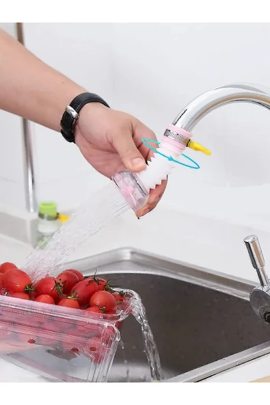 Su Tasarruflu Musluk Başlığı Aparatı Mutfak Batarya Ucu Aparat Boncuklu Perlatör - Resim 3