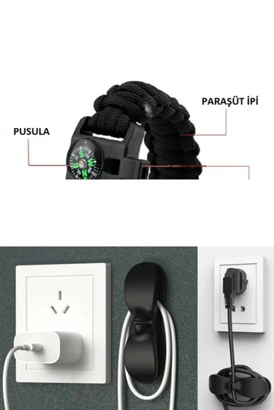 Zcn Çok Amaçlı Airfryer Kablo Sarma Aparatı 2 Adet - Resim 2