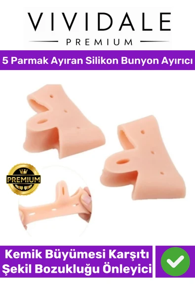 Valgus Silikon Ayak Bunyon Kemik Koruyucu Makaralı Ayak Gömleği Halluks Parmak Ayırıcı Düzenleyici - Resim 4
