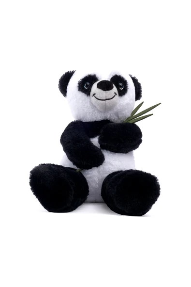 Peluş Bambulu Panda Sevimli Dekoratif Hediyelik Uyku ve Oyun Arkadaşı - 8