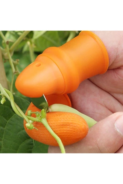 Silikon Parmak Koruyucu Meyve Toplama Aracı Bahçe Kesme Bıçak Eldiven - Resim 4