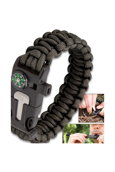 Survival Kamp Bileklik Düdük Çok Amaçlı - Resim 2