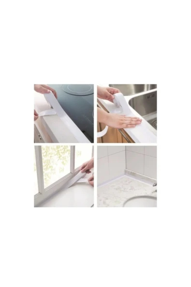 Su Sızdırmaz Geçirmez Bant Lavabo Küvet Kenar Bandı Küvet Duş 3,2 M X 1 Bant - Resim 3