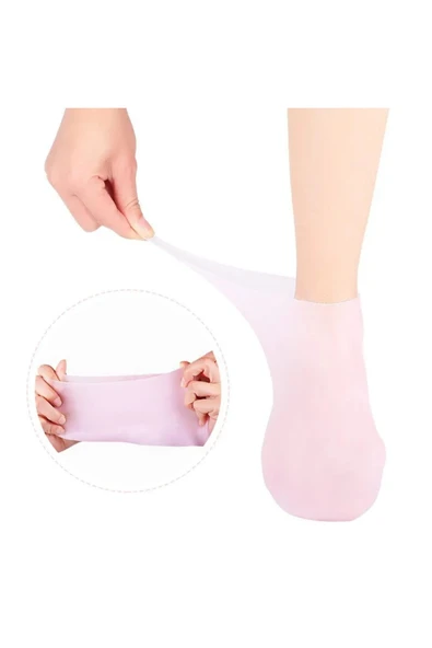 Silikon Nemlendirici Spa Jeli Topuk Çorap Ayak Bakımı Çorap - 2