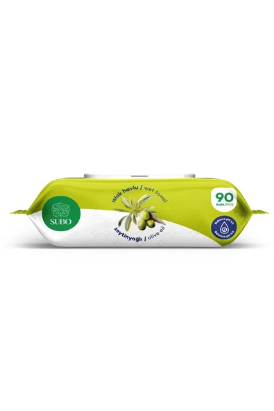 SUBO ISLAK HAVLU 90 'LI ZEYTİNYAĞLI 24X90 - 3