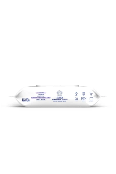 SUBO YÜZEY TEMİZLİK HAVLUSU 50 'Lİ  LAVANTA 12X50 - 3