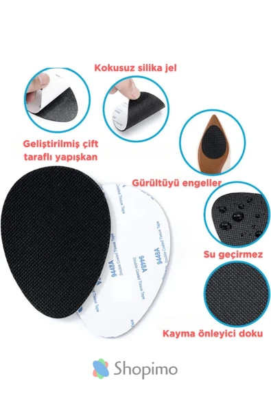 Topuklu Ayakkabı Altına Yapışan Kaydırmaz Ped - 3