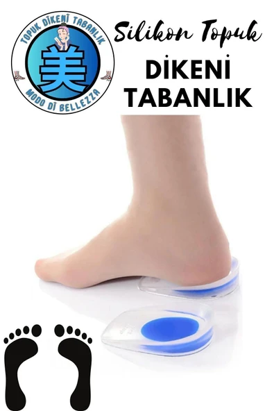 Silikon Topuk Dikeni Tabanlık Ortapedik Silikon Topukluk Gizli Jel Yastık ürün görseli 1