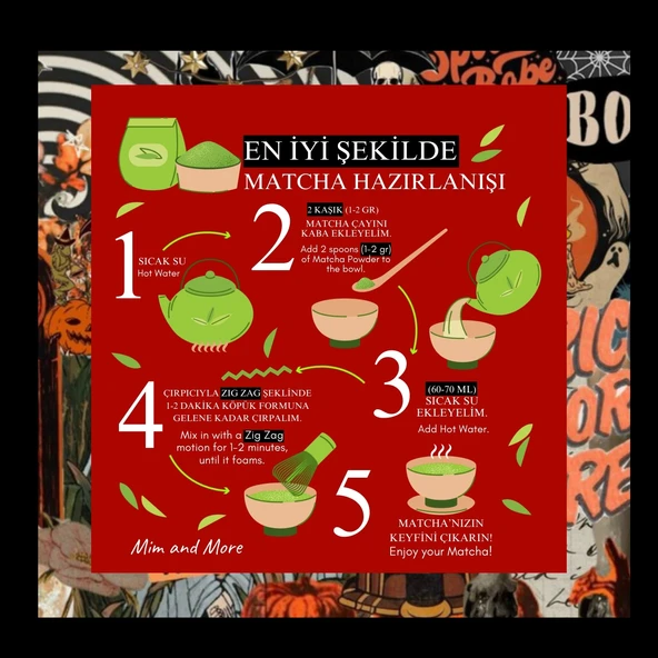 Halloween Matcha - Cadılar Bayramı Matcha 25 G - Resim 5