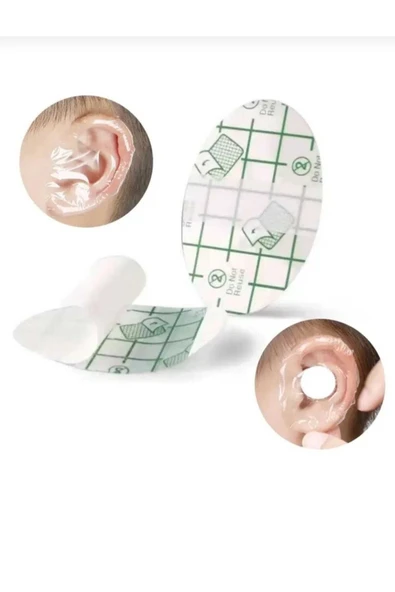 Su Geçirmez Yapışkanlı Kulak Koruyucu Bant 10 Lu Paket - Resim 2