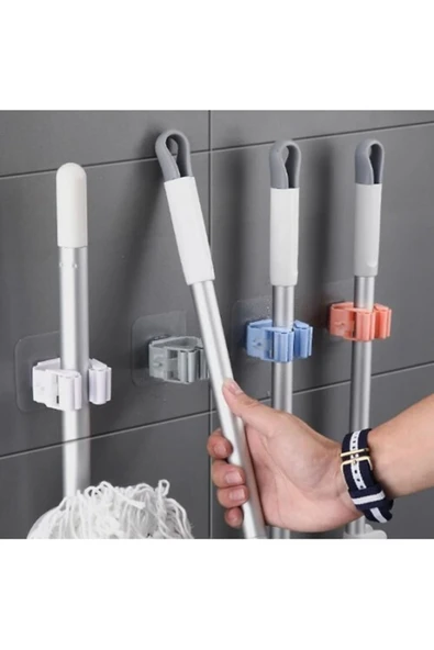 Yapışkanlı Mop Tutucu Seti 4 Adet ürün görseli 1