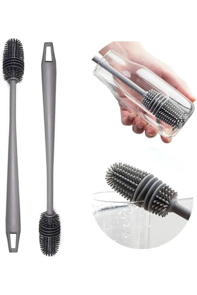 TPR Silikon Fırça – Matara, Biberon, Emzik, Temizleyici, Kavanoz, Termos, Suluk, Yağ Şişesi T - Resim 5