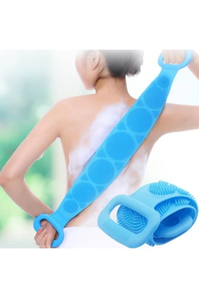 Silikon Sırt Kesesi 60 Cm Sırt Keseleme Fırçası Banyo Duş Lifi NewDesing 1051066 - Resim 2