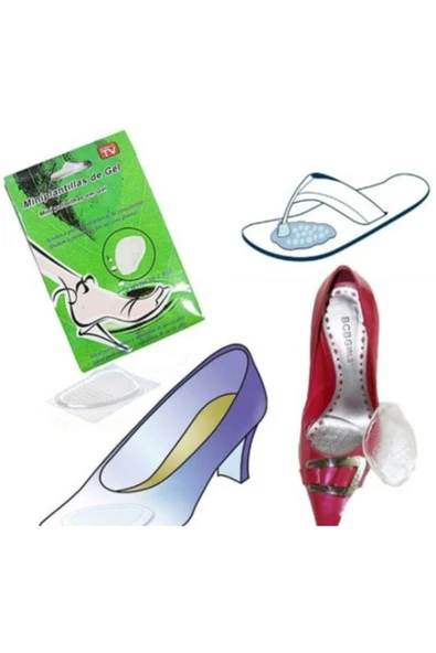 Topuk Koruyucu Mini Topuk Yastığı Miniplantillas De Gel 1 Çift Kaymaz 7x8 ürün görseli 1