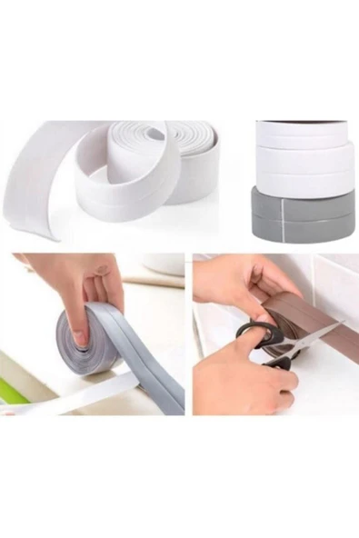 Su Sızdırmaz Bant Banyo Mutfak Küvet Lavabo Sızıntı Tamir Bandı - Resim 5