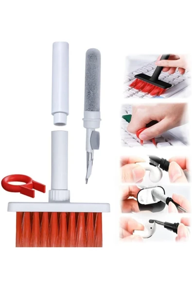 SRT Elektronik Temizleyici Seti, Bilgisayar Kulaklık Temizleme Fırçası, Klavye Temizleyici, Moni ürün görseli 1