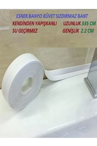 Su Sızdırmaz Geçirmez Bant Lavabo Küvet Kenar Bandı Küvet Duş 3,2 M ürün görseli 1