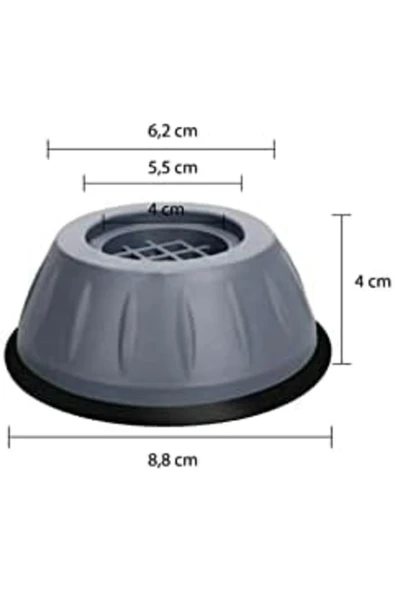 ŞirinShop Makinesi Titreşim Önleyici Kaydırmaz Vantuzlu Stoper Set 4 Adet 1108107 - Resim 2