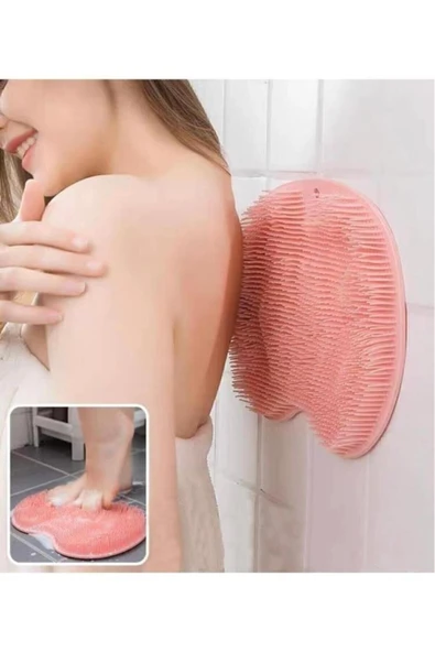 Vantuzlu Banyo Fırçası Ve Masaj Pedi Renkli - Resim 3