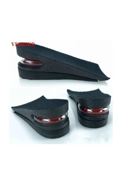 Ünisex 4 Cm Boy Uzatıcı Tabanlık Hava Yastıklı Tek Parça Ayakkabı Tabanlığı Gizli Topuk Yükselten - Resim 3