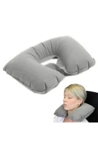 Şişme Seyahat Yastığı Boyunluk -ta Olan Gönderilir Byr [tcrtbyr] - Resim 3