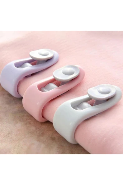 Zımbalı Yorgan Sabitleme Aparatı Pratik Yorgan Nevresim Tutucu 10 Adet - Resim 2