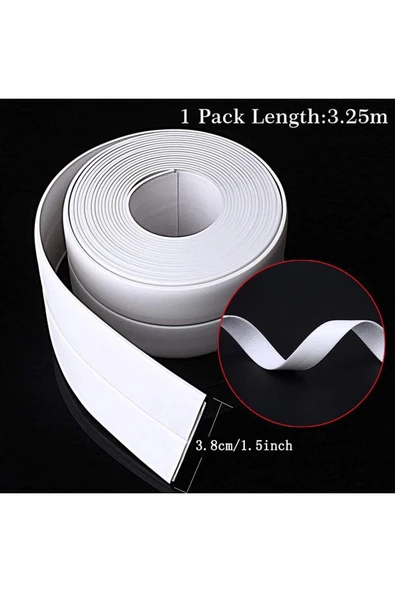 Su Sızdırmaz Geçirmez Beyaz Bant Lavabo Küvet Kenar Mutfak Banyo - Resim 5