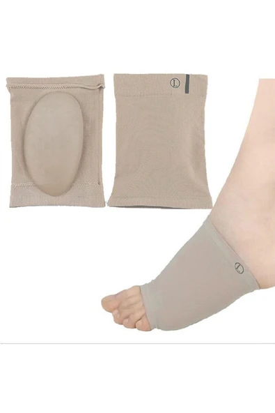 Taban Desteği Kumas Düz Tabanlık Önleyici Medikal Ortopedik Tabanlık Ayak Ark Destek Çorabı Içe Bas - Resim 3